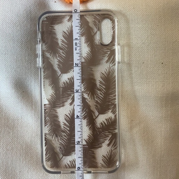 NWT Gold Leaf Print Clear Background iPhone X XS - Picture 6 of 8